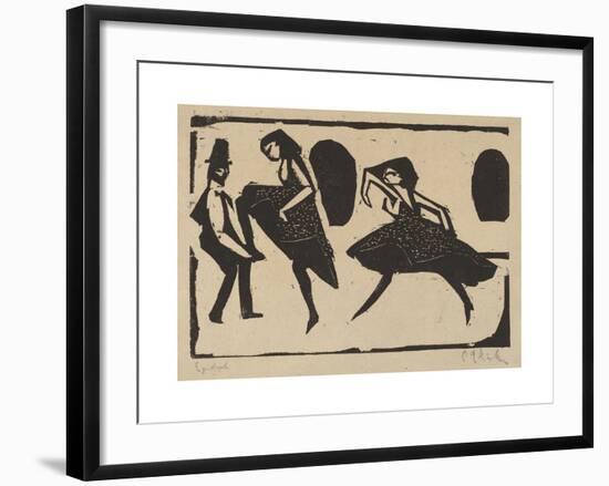 Acrobatic Dance-Ernst Ludwig Kirchner-Framed Premium Giclee Print