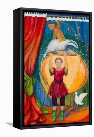 Acrobats, 2013-Silvia Pastore-Framed Premier Image Canvas