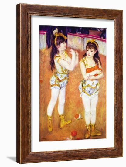 Acrobats at the Cirque Fernando, 1879-Pierre-Auguste Renoir-Framed Art Print