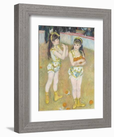 Acrobats at the Cirque Fernando (Francisca and Angelina Wartenberg), 1879-Pierre-Auguste Renoir-Framed Premium Giclee Print