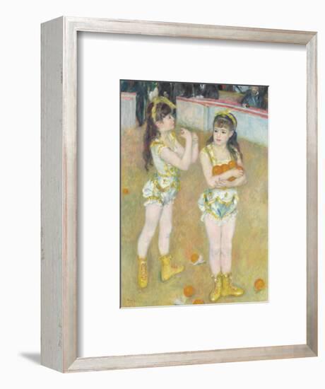 Acrobats at the Cirque Fernando (Francisca and Angelina Wartenberg), 1879-Pierre-Auguste Renoir-Framed Premium Giclee Print