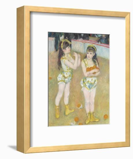 Acrobats at the Cirque Fernando (Francisca and Angelina Wartenberg), 1879-Pierre-Auguste Renoir-Framed Premium Giclee Print