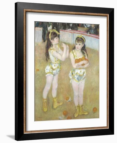 Acrobats at the Cirque Fernando, Francisca and Angelina Wartenberg, 1879-Pierre Auguste Renoir-Framed Giclee Print