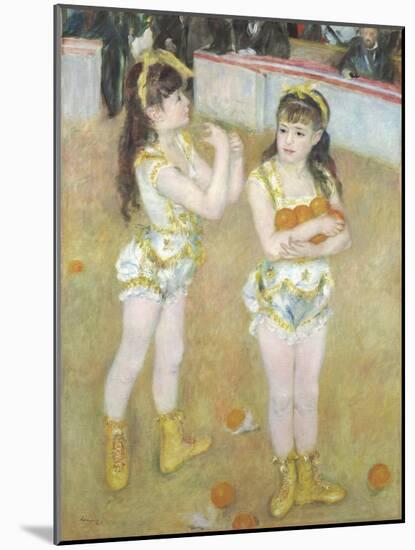 Acrobats at the Cirque Fernando, Francisca and Angelina Wartenberg, 1879-Pierre Auguste Renoir-Mounted Giclee Print