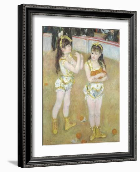 Acrobats at the Cirque Fernando, Francisca and Angelina Wartenberg, 1879-Pierre Auguste Renoir-Framed Giclee Print