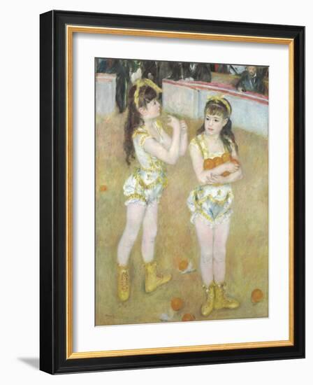 Acrobats at the Cirque Fernando, Francisca and Angelina Wartenberg, 1879-Pierre Auguste Renoir-Framed Giclee Print