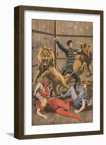 Acrobats Falls, Lion Cage-null-Framed Art Print