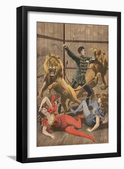 Acrobats Falls, Lion Cage-null-Framed Art Print