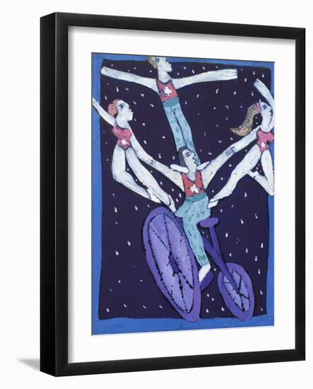 Acrobats on a Bicycle-Leslie Xuereb-Framed Giclee Print