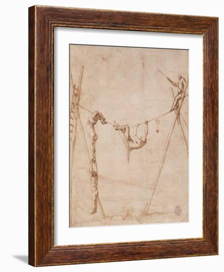 Acrobats on a Rope-José de Ribera-Framed Giclee Print