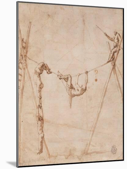 Acrobats on a Rope-José de Ribera-Mounted Giclee Print