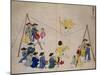 Acrobats on a Tightrope-Kim Junkeun-Mounted Giclee Print