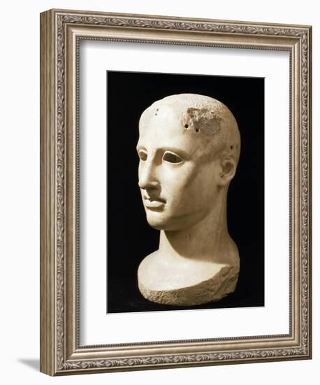 Acrolith of Apollo Sculpture, Temple of Apollo Aleo, Ciro, Calabria, Italy-null-Framed Giclee Print