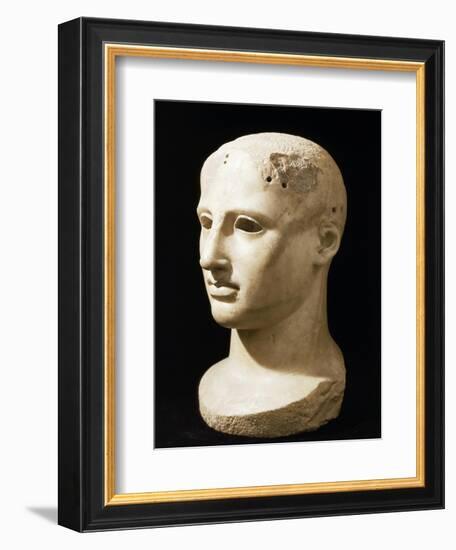 Acrolith of Apollo Sculpture, Temple of Apollo Aleo, Ciro, Calabria, Italy-null-Framed Giclee Print