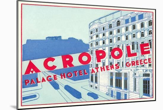Acropole Hotel, Athens, Greece-Found Image Press-Mounted Giclee Print