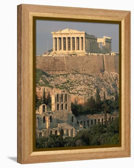 Acropolis and Parthenon, Athens-Kevin Schafer-Framed Premier Image Canvas