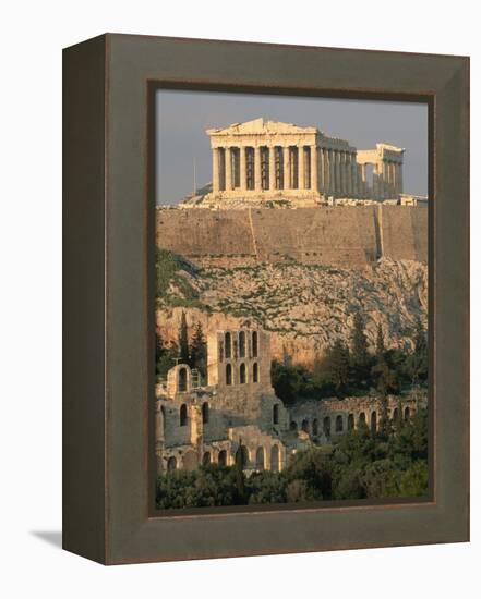 Acropolis and Parthenon, Athens-Kevin Schafer-Framed Premier Image Canvas