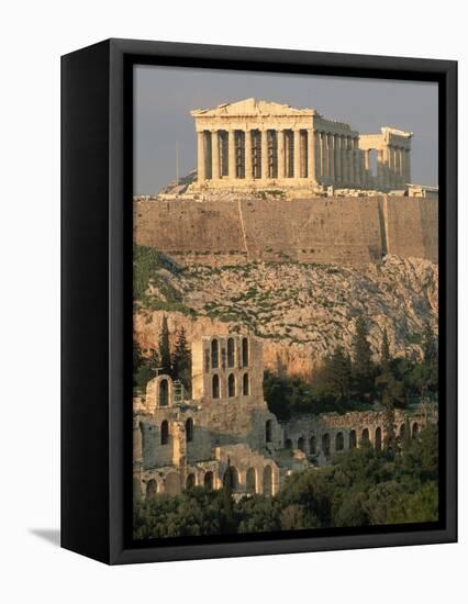 Acropolis and Parthenon, Athens-Kevin Schafer-Framed Premier Image Canvas