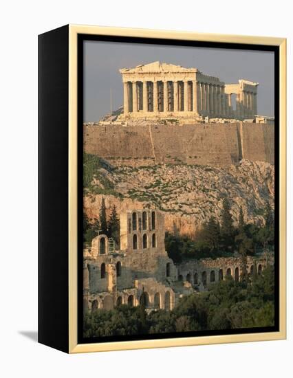 Acropolis and Parthenon, Athens-Kevin Schafer-Framed Premier Image Canvas