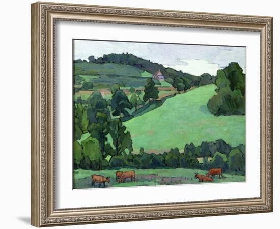 Across Bolham Water-Robert Polhill Bevan-Framed Giclee Print