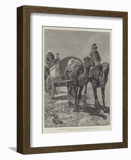 Across Mongolia, with the Russian Heavy Mail across the Gobi, Our Caravan in Mid-Desert-Richard Caton Woodville II-Framed Giclee Print