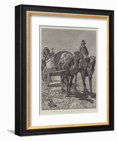 Across Mongolia, with the Russian Heavy Mail across the Gobi, Our Caravan in Mid-Desert-Richard Caton Woodville II-Framed Giclee Print