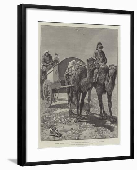 Across Mongolia, with the Russian Heavy Mail across the Gobi, Our Caravan in Mid-Desert-Richard Caton Woodville II-Framed Giclee Print