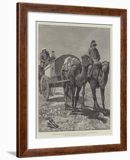 Across Mongolia, with the Russian Heavy Mail across the Gobi, Our Caravan in Mid-Desert-Richard Caton Woodville II-Framed Giclee Print