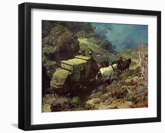 Across The Big Divide-David Johnson-Framed Art Print