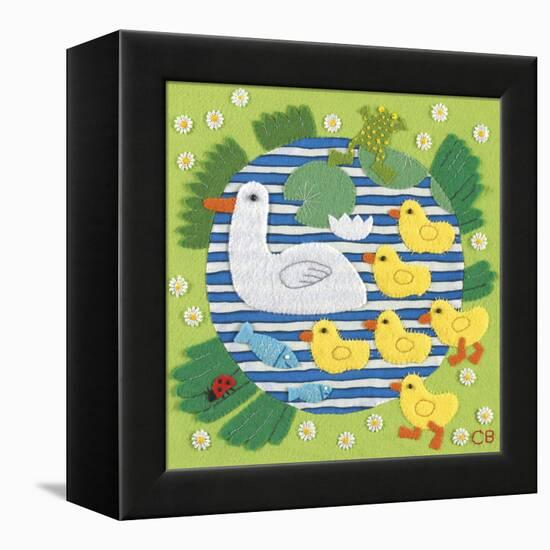 Across The Pond-Clare Beaton-Framed Stretched Canvas
