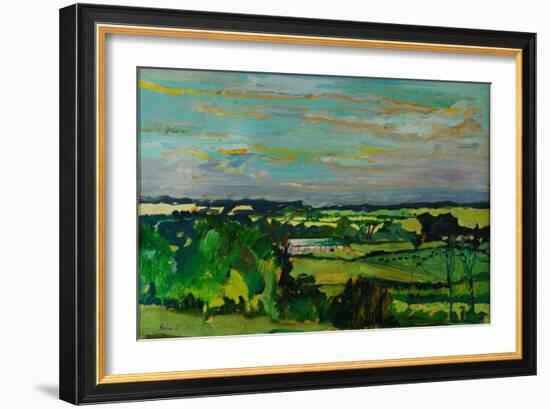 Across the Valley, Bedfordshire, 1973-Brenda Brin Booker-Framed Giclee Print