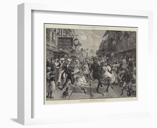 Across Two Oceans, Carnival in Port of Spain, Trinidad-William Heysham Overend-Framed Premium Giclee Print