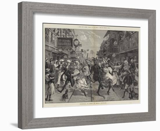 Across Two Oceans, Carnival in Port of Spain, Trinidad-William Heysham Overend-Framed Giclee Print