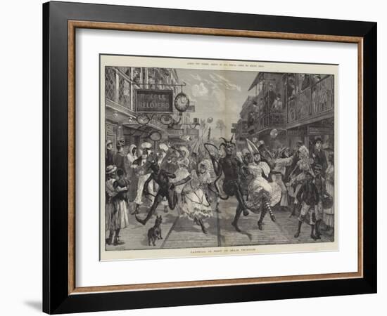 Across Two Oceans, Carnival in Port of Spain, Trinidad-William Heysham Overend-Framed Giclee Print