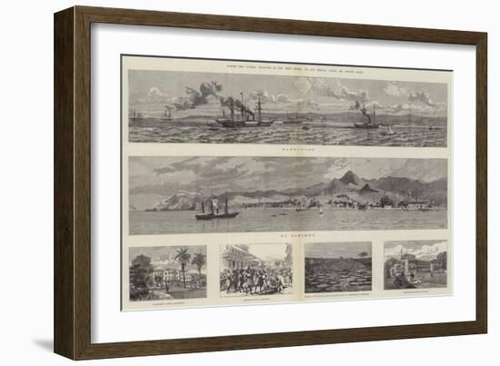 Across Two Oceans, Sketches in the West Indies-null-Framed Giclee Print