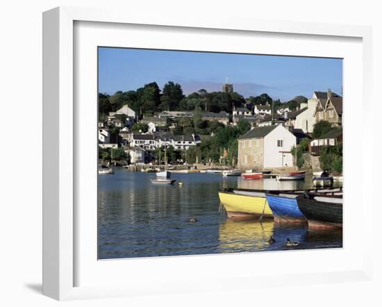 Across Water from Noss Mayo to the Village of Newton Ferrers, Near Plymouth, Devon, England, UK-Ruth Tomlinson-Framed Photographic Print