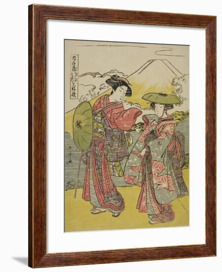 Act Eight: Bridal Journey from the Play Chushingura (Treasury of Loyal Retainers), C.1779-80-Katsukawa Shunsho-Framed Giclee Print