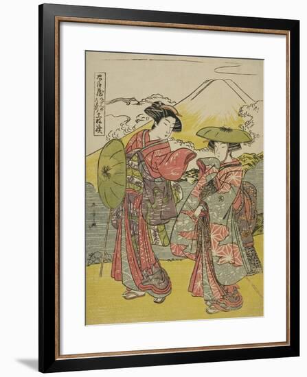 Act Eight: Bridal Journey from the Play Chushingura (Treasury of Loyal Retainers), C.1779-80-Katsukawa Shunsho-Framed Giclee Print