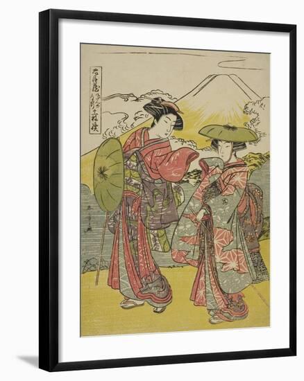 Act Eight: Bridal Journey from the Play Chushingura (Treasury of Loyal Retainers), C.1779-80-Katsukawa Shunsho-Framed Giclee Print