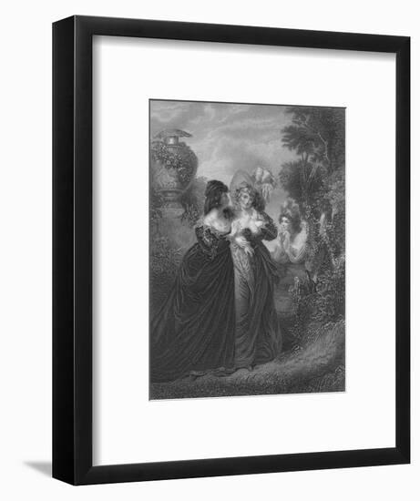 Act III Scene i from Much Ado About Nothing, c19th century-null-Framed Giclee Print