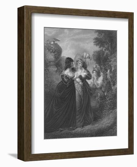 Act III Scene i from Much Ado About Nothing, c19th century-null-Framed Giclee Print