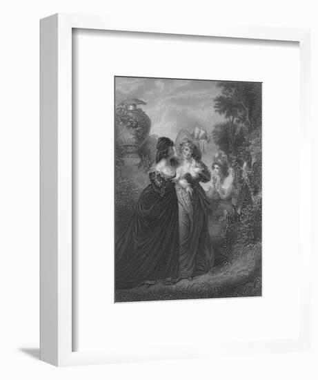 Act III Scene i from Much Ado About Nothing, c19th century-null-Framed Giclee Print