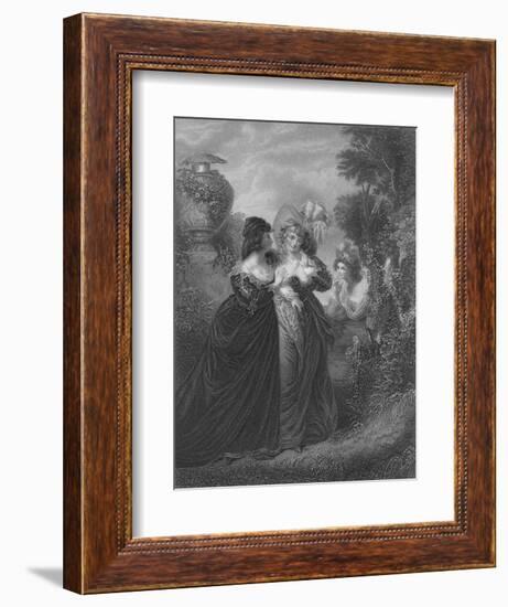 Act III Scene i from Much Ado About Nothing, c19th century-null-Framed Giclee Print