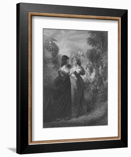 Act III Scene i from Much Ado About Nothing, c19th century-null-Framed Giclee Print