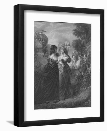 Act III Scene i from Much Ado About Nothing, c19th century-null-Framed Giclee Print