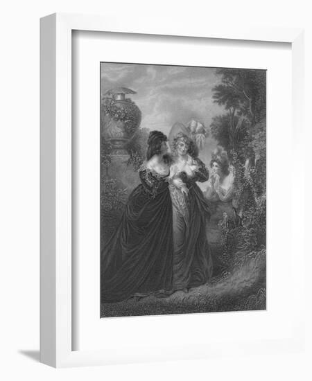 Act III Scene i from Much Ado About Nothing, c19th century-null-Framed Giclee Print