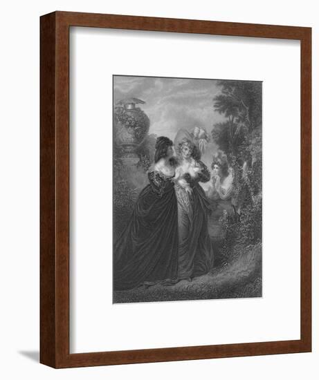 Act III Scene i from Much Ado About Nothing, c19th century-null-Framed Giclee Print