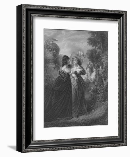 Act III Scene i from Much Ado About Nothing, c19th century-null-Framed Giclee Print