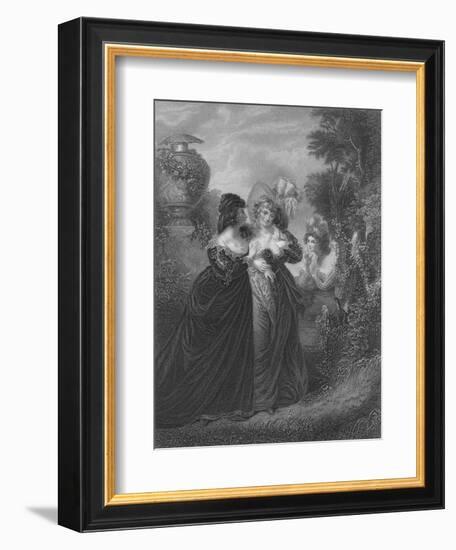 Act III Scene i from Much Ado About Nothing, c19th century-null-Framed Giclee Print