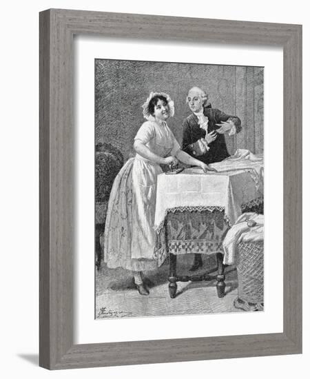 Act III, Scene VI from Comedy Mistress of Inn-Carlo Goldoni-Framed Giclee Print
